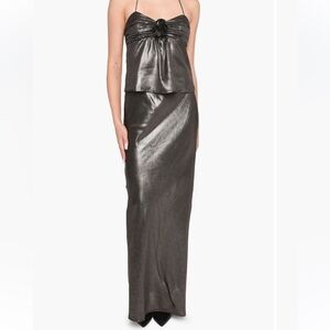 WAYF Selena Bias Cut Maxi Skirt size small